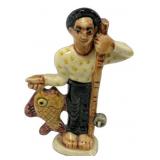 Shearwater  Fisherman Figurine with Fish