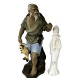 Chinese Ceramic Figurines Pair