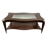 Wood & Glass Insert Coffee Table