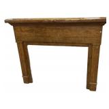 Antique Primitive Wood Fireplace Mantel Surround