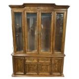 80"h., 61"w, 16"d Traditional Wood & Burl China