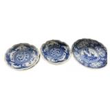 Japanese Blue & White Ceramic Bowls Set