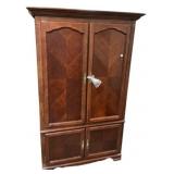 Cherry Wood Armoire Entertainment Center
