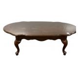 Queen Anne Style Wood Coffee Table