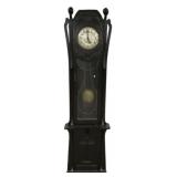 Art Nouveau Grandfather Clock Dark Oak