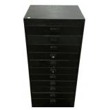Black Multi-Drawer Storage Cabinet