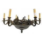 Bronze Empire Style 8-Light Chandelier
