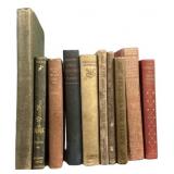 Lot of 10 Antique & Vintage Books