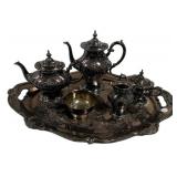 Silver Plate Tea & Coffee Service Set