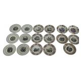 French plates: 4 Fireman of the Future, 8' dia. /