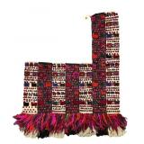 Hand Woven Textile with Animal Motif Design