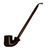Briar pipe, 2' dia., 13.5' long (holes at