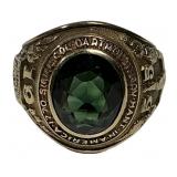 10K gold Dartmouth class ring 1955,14g, Red