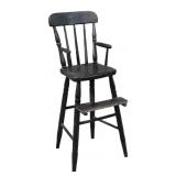 Painted Black Highchair
