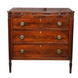 Mahogany Sheraton Chestï¿½early 19th century.