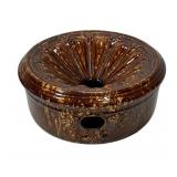 Bennington or Rockingham Spittoon
