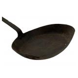 Iron pan, blacksmith made, 10.5' bowl, 23' handle