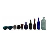 Bottles: Green glass, 4.75' dia., 12'T / Dufftown