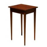 Yellow Pine Bed Side Table with Tapered Legs