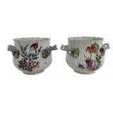2 flower pots, 6' dia., 5'T , double handles (flow