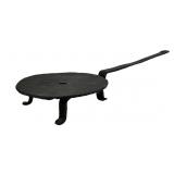 Wrought iron trivet, blacksmith made, 9.5' dia.