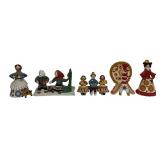 Russian Dymkovo clay figures: 9'W, 6'T with