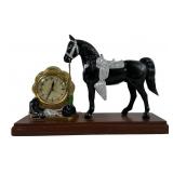 United Clock Corp Horse Motif Electric Clock