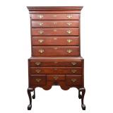 Cherry Queen Anne-Style Highboy
