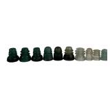 Collection of 10 antique glass