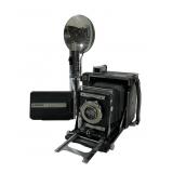 Graflex Speed Graphic Camera with Flash Equipment