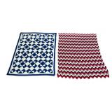 2 Hand-Crocheted Throw Blankets