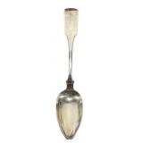 R & W Wilson coin silver serving spoon, 64grams.