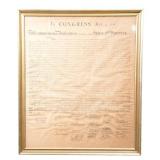 Facsimile of the Declaration of Independence