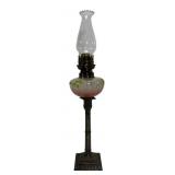 Peg light, hand painted font - 5' dia., silver can