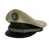 Vintage West German police cap, A. Kempf (fabric