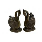 Cast bronze swan, Newar Tribe (on tape) 2' x 2.75'
