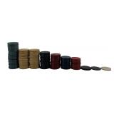 Vintage Poker Chips with Animal Motifs