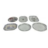 Porcelain platters: Burslem - 13' x 16' /
