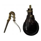 Powder Flask and Bullet Mold