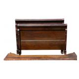 Mahogany Empire Sleigh Bed