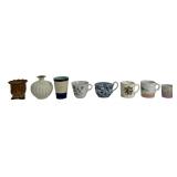 China: Lenox vase, 5' dia., 4.5'T / Shaving mug /