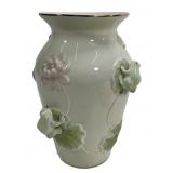 Lenox 'Floral Frog Vase,' 5' dia., 8.5'T