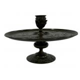 Bronze pedestal, candlestick center, cast birds