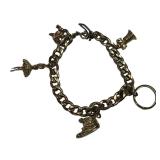 14K Gold charm bracelet, 36.20 grams