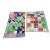 2 Handcrafted Patchwork Quilts