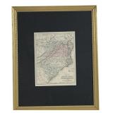 Hand-colored antique map titled 'Map of Maryland,