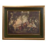 Framed print 'The Golden Days' by Lancret,