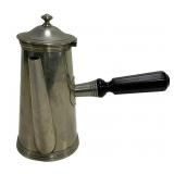 Chocolate pot, stamped French maker, silver plate,