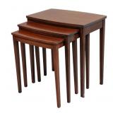 Mersman Nesting Tables in Dark Wood Finish