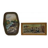 Two Framed Western Landscape Prints